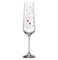Набор бокалов для шампанского Сандра декор "SPARKLY LOVE" (2 шт) - фото 82917