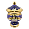 Конфетница Доза с крышкой 24 см, Синяя лепка 000060 - фото 93924
