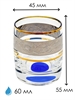 Набор стопок для водки 60 мл (6 шт) Ideal platina zlata, Crystalex 000509 - фото 94471