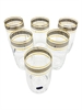 Набор стаканов для воды 380 мл (6 шт) Ideal platina zlata, Crystalex 000623 - фото 94971