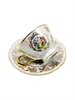 Набор чайных пар Мадонна Перламутровая / 6 шт / 200 мл / блюдце 155 мм / Royal Czech Porcelain 001045 - фото 95675
