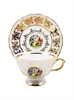 Набор чайных пар Мадонна Перламутровая / 6 шт / 200 мл / блюдце 155 мм / Royal Czech Porcelain 001045 - фото 95677