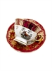 Набор чайных пар Красная охота / 6 шт / 200 мл / блюдце 155 мм / Royal Czech Porcelain 001036 - фото 95687