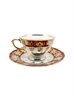 Набор чайных пар Красная охота / 6 шт / 200 мл / блюдце 155 мм / Royal Czech Porcelain 001036 - фото 95692
