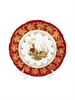 Набор десертных тарелок Красная охота 19 см (разные животные) / 6 шт / Royal Czech Porcelain 001053 - фото 95697
