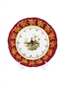 Набор десертных тарелок Красная охота 19 см (разные животные) / 6 шт / Royal Czech Porcelain 001053 - фото 95698