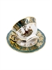 Набор чайных пар Зелёная охота / 6 шт / 200 мл / блюдце 155 мм / Royal Czech Porcelain 001014 - фото 95773