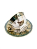 Набор чайных пар Зелёная охота / 6 шт / 200 мл / блюдце 155 мм / Royal Czech Porcelain 001014 - фото 95775