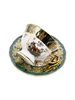 Набор чайных пар Зелёная охота / 6 шт / 200 мл / блюдце 155 мм / Royal Czech Porcelain 001014 - фото 95777