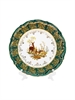 Набор десертных тарелок Зелёная охота 19 см (разные животные) / 6 шт / Royal Czech Porcelain 001015 - фото 95783