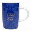 Кружка 600 мл "Royal Family King of Castle" синяя 12,5x13 см костяной фарфор ББ83527 - фото 97289