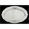 Блюдо овальное 36см Бледные розы платина ББ17407 - фото 97441