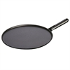 Сковорода для блинов черная, с чугунной ручкой, 30 см ББ59549 - фото 97801