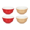 Набор чаш In the Forest, 9,5 см, 4 шт, коричневый, красный ББ81298 - фото 98076