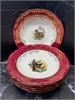 Столовый сервиз Repast Охота красная R-L Мария-тереза 25 предметов на 6 персон 000905 - фото 98273