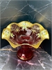 Конфетница 25 см Ромашка красная лепка гранат 001436 - фото 98639