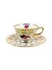 Чайная пара Роза Перламутровая / 1 шт / 200 мл / блюдце 155 мм / Royal Czech Porcelain 001020 - фото 99065